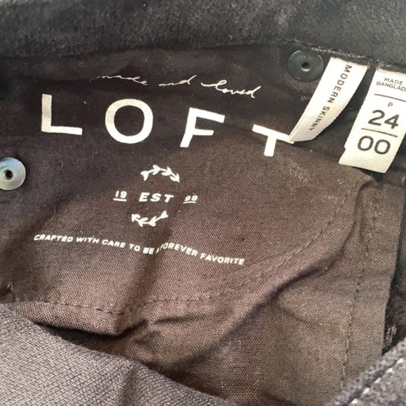 Loft Velvet Modern Skinny Jeans NWT - Picture 5 of 7